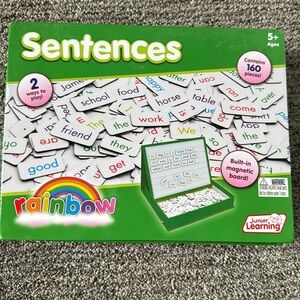 Junior learning building rainbow sentences magnetic educational toy